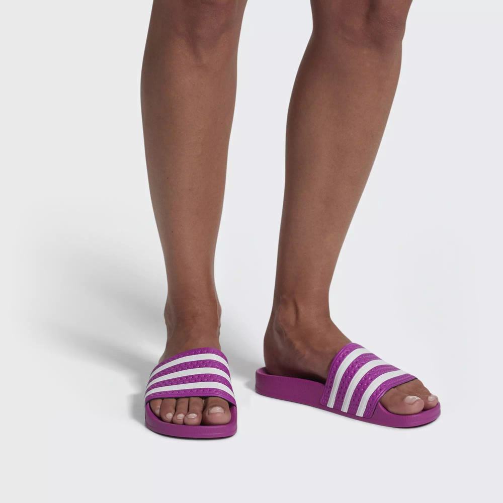 Adidas Adilette Chanclas Rosas Para Mujer (MX-13335)